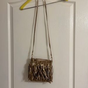 Lilly Pulitzer Gold Fringe Purse